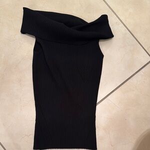 All Saints Black Ribbed Knitwear